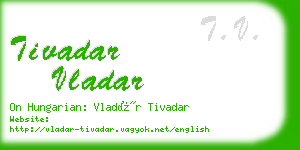 tivadar vladar business card